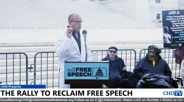 Pierre Kory 18 maart 2024 Rally to reclaim free speech - kopie
